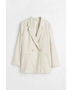Double-breasted Jacket Light Beige