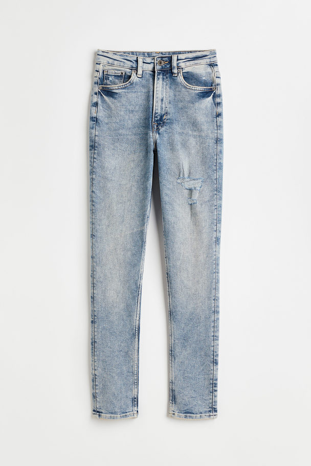 H&M Vintage Skinny High Jeans Hellblau