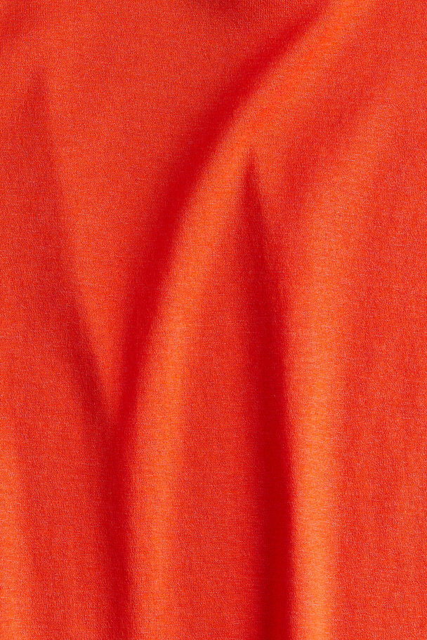 H&M T-shirt I Silkeblanding Orange