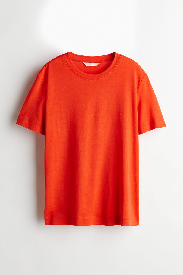 H&M T-Shirt aus Seidenmix Orange