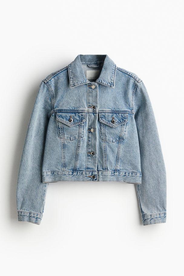 H&M Denim Jack Licht Denimblauw