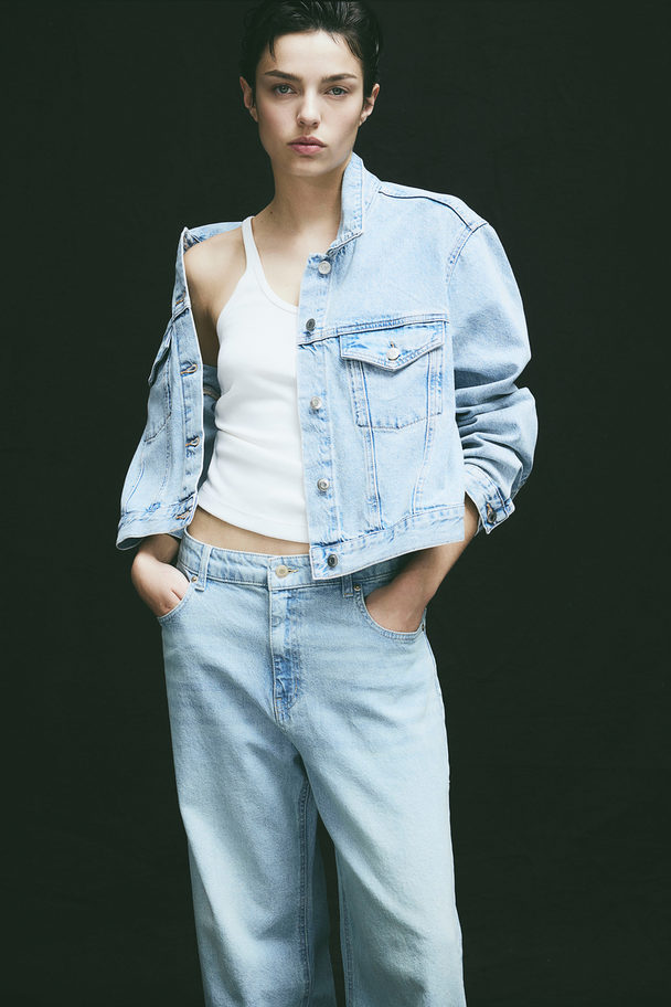 H&M Denim Jacket Light Denim Blue