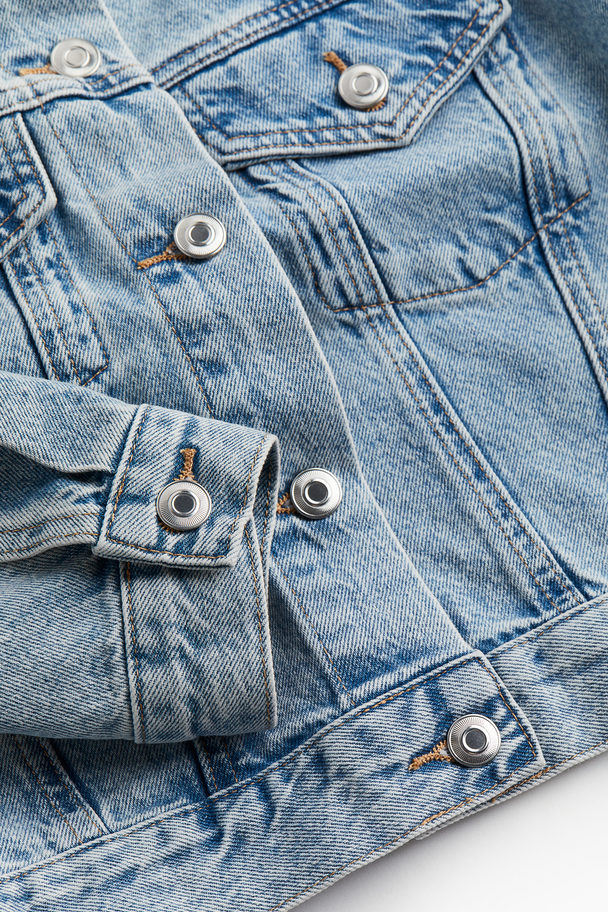 H&M Denim Jack Licht Denimblauw