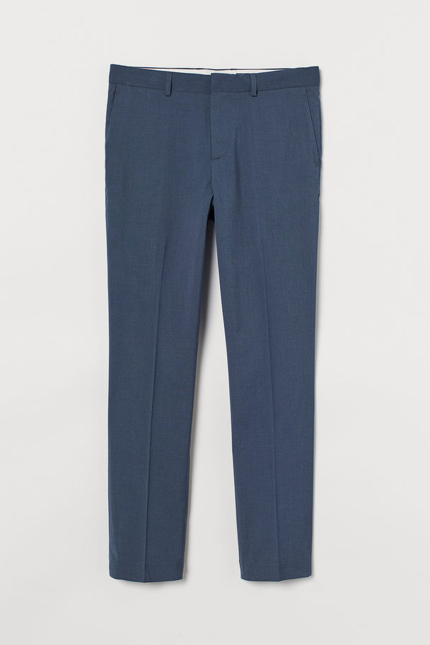 H&M Anzughose in Slim Fit Stahlblau