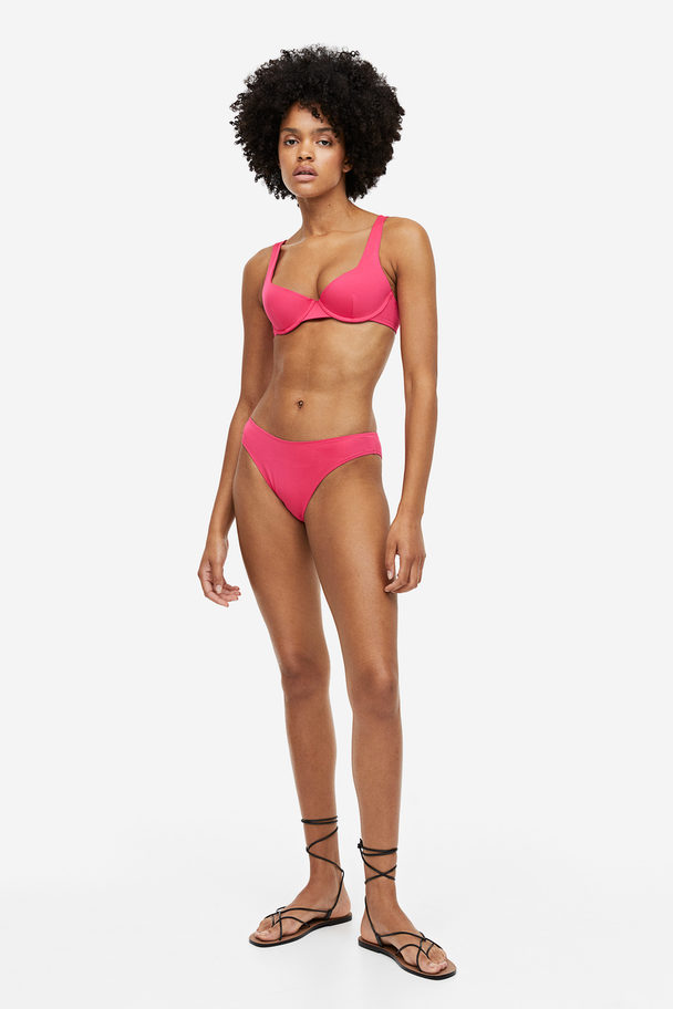 H&M Push-up Bikinitop Cerise