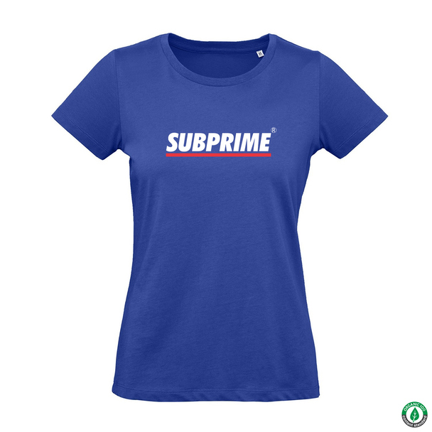 Subprime Subprime Wmn Tee Stripe Royal Blauw