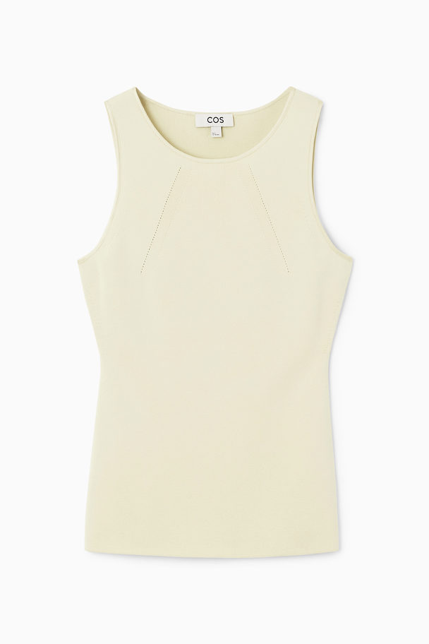 COS Knitted Tank Top Beige