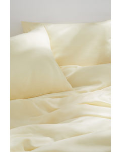 Bettwäsche für Doppel-/King-Size-Betten Hellgelb