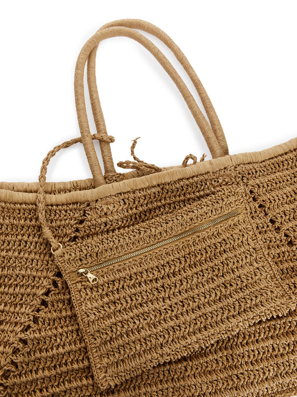 ARKET Tas Van Stro Beige