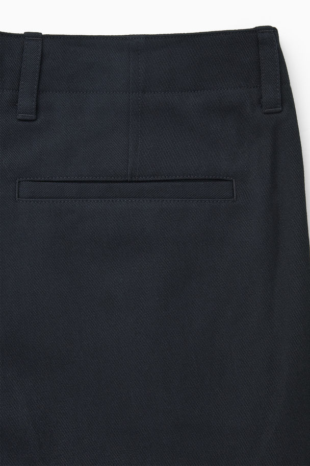 COS Tapered Cargo Trousers Navy