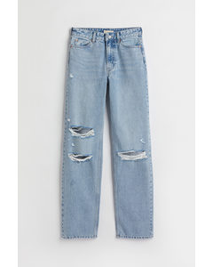 Straight Regular Jeans Hellblau
