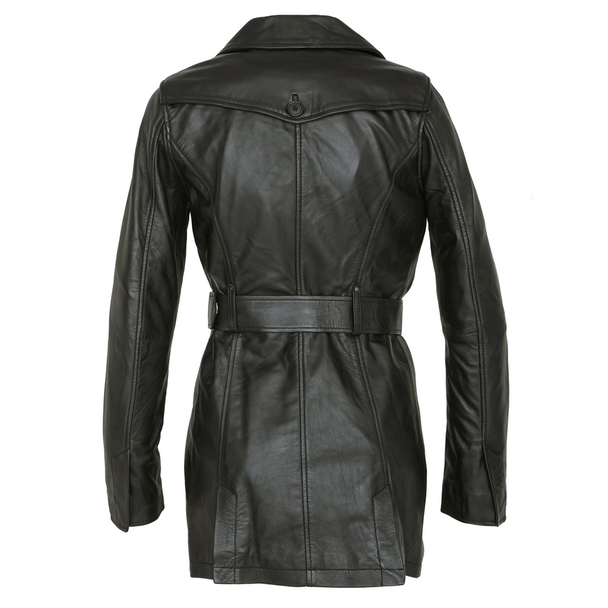 Le Temps des Cerises Lamara Mid-length Leather Jacket Lamara