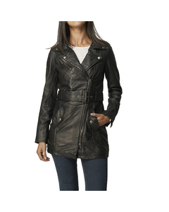 Lamara Mid-length Leather Jacket Lamara