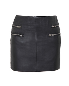 Mid-length Leather Skirt Laurenza Laurenza