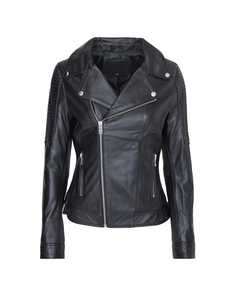 Leather Biker Jacket Laely Laely