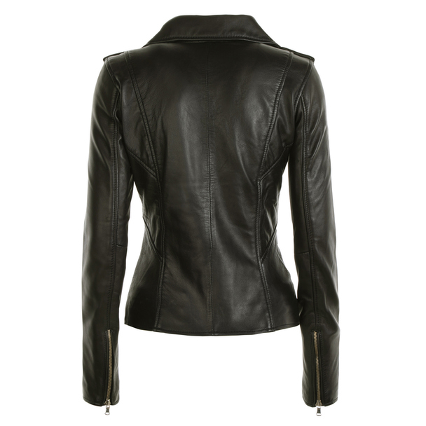 Le Temps des Cerises Leather Biker Jacket Laalia Laalia