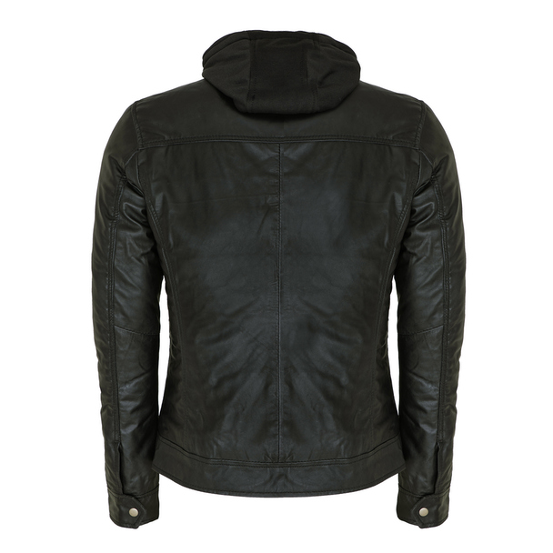 Le Temps des Cerises Ludovik Hooded Leather Jacket Ludovik