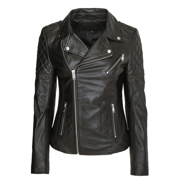 Le Temps des Cerises Lady Biker Style Leather Jacket Lady