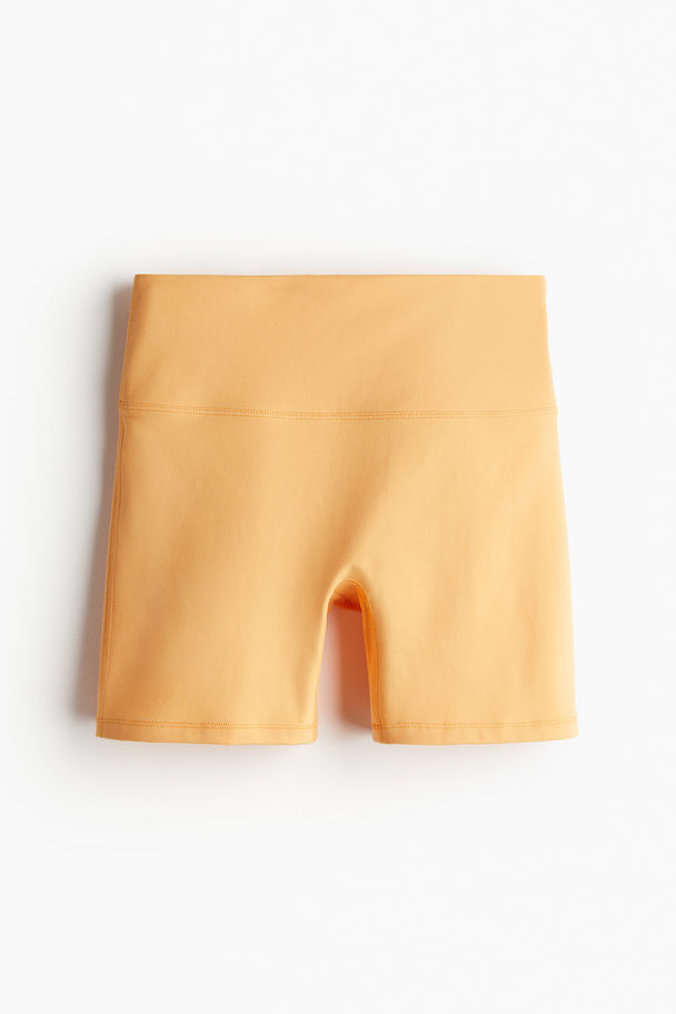 H&M DryMove™ Sport-Radlershorts Gelb