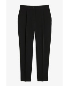 Tailored Tapered Trousers Black Magic