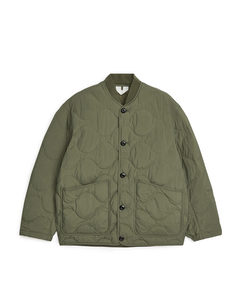 Quilted Liner Jacket Green