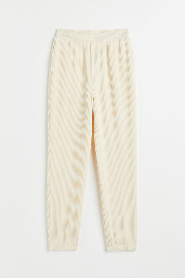 H&M Velours Joggers Roomwit