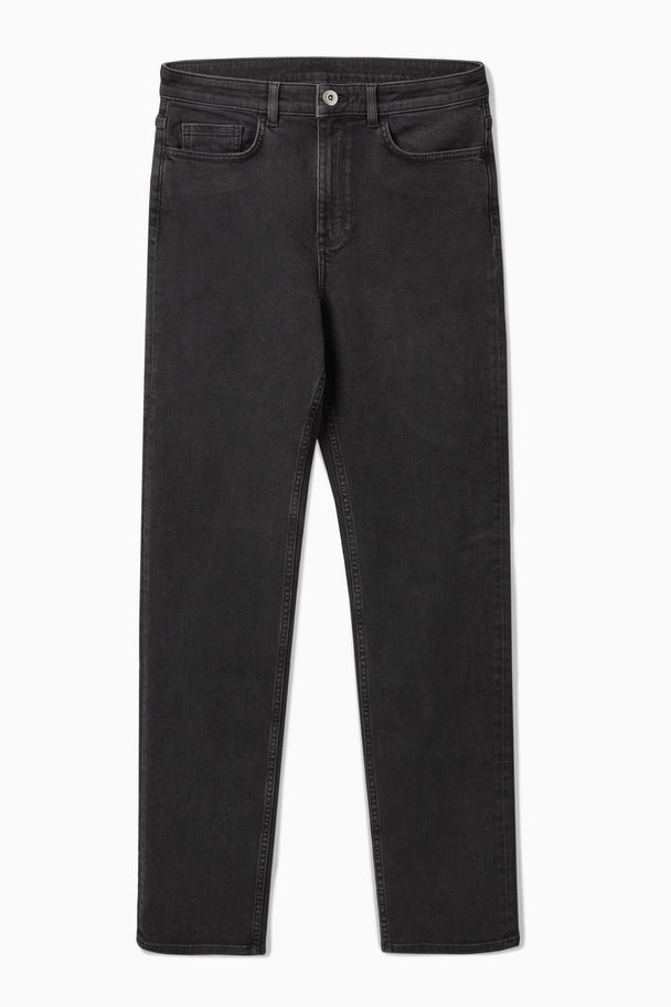 COS Straight-leg Slim-fit Full-length Jeans Washed Black