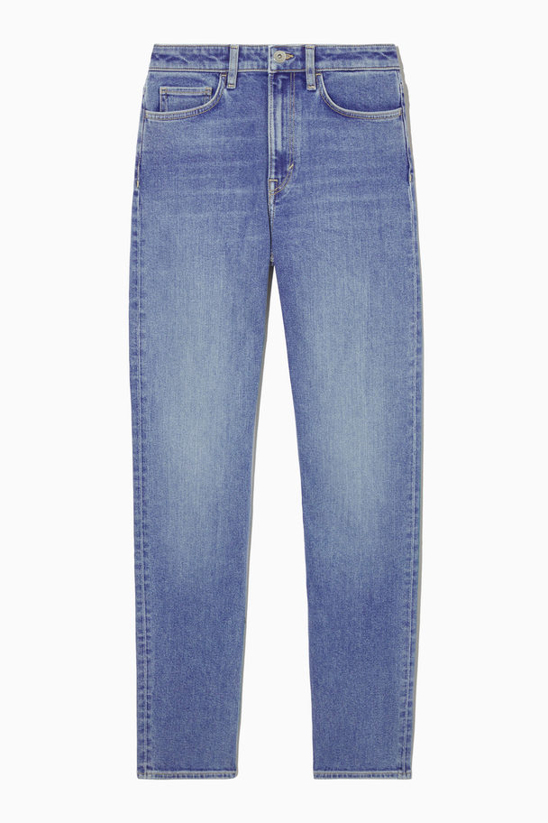 COS Straight-leg Slim-fit Full-length Jeans Dark Blue