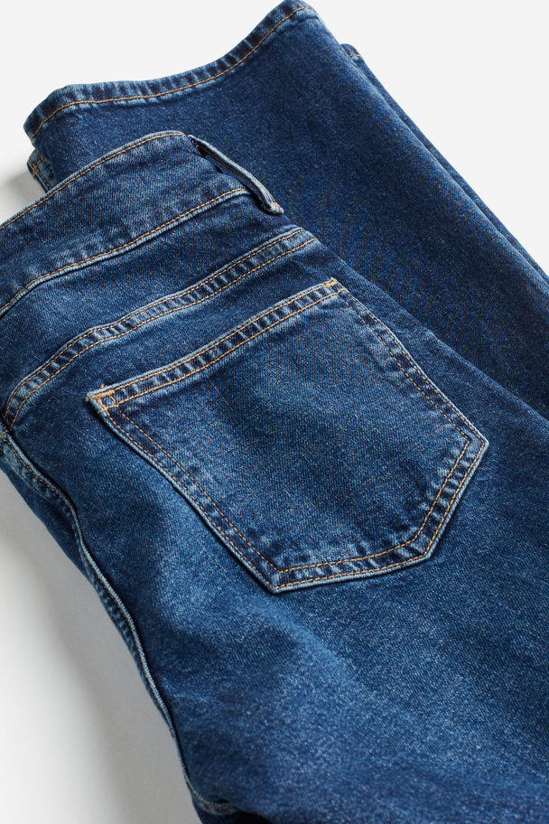 H&M Flared Low Jeans Denim Blue