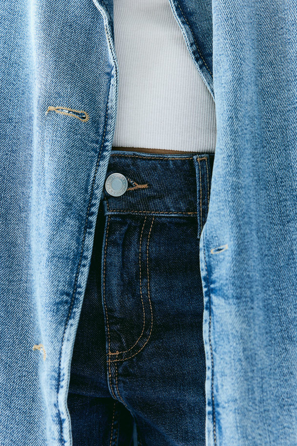 H&M Flared Low Jeans Denimblå