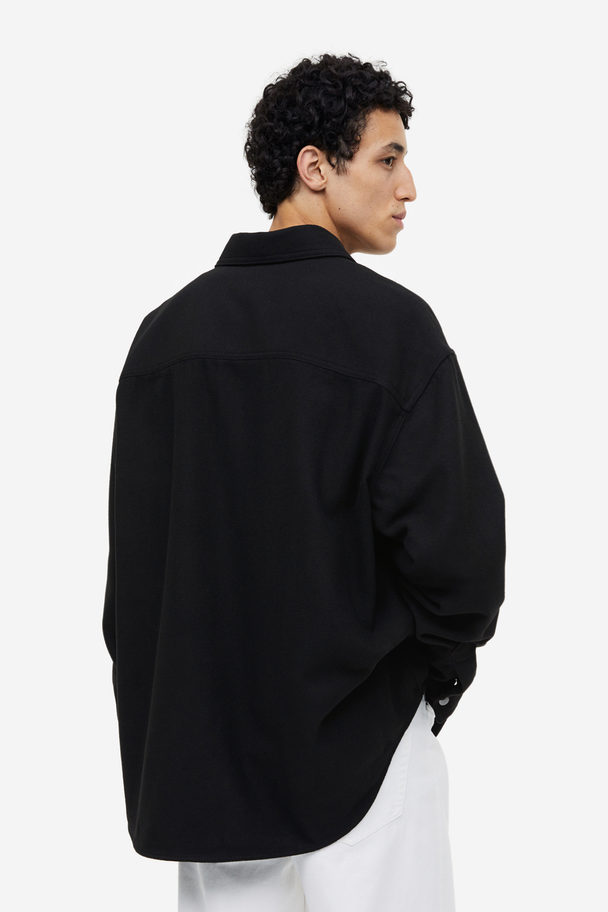 H&M Oversized Fit Overshirt Black
