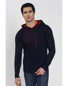 Sweater Inside Hood In Bi-color