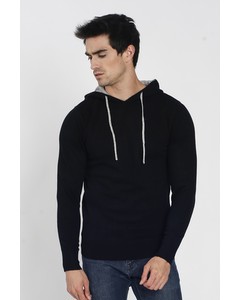 Sweater Inside Hood In Bi-color