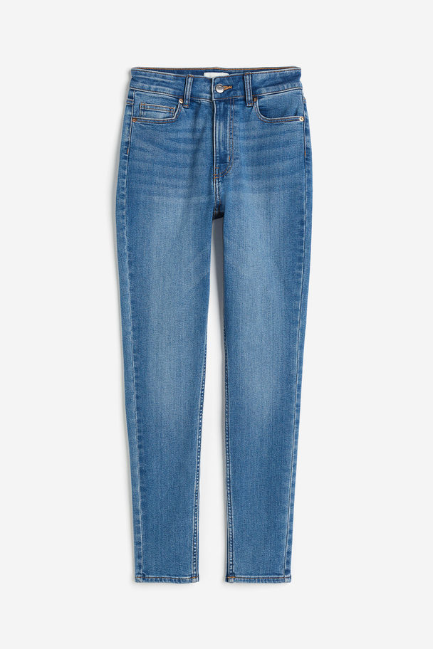 H&M Skinny High Jeans Denimblauw