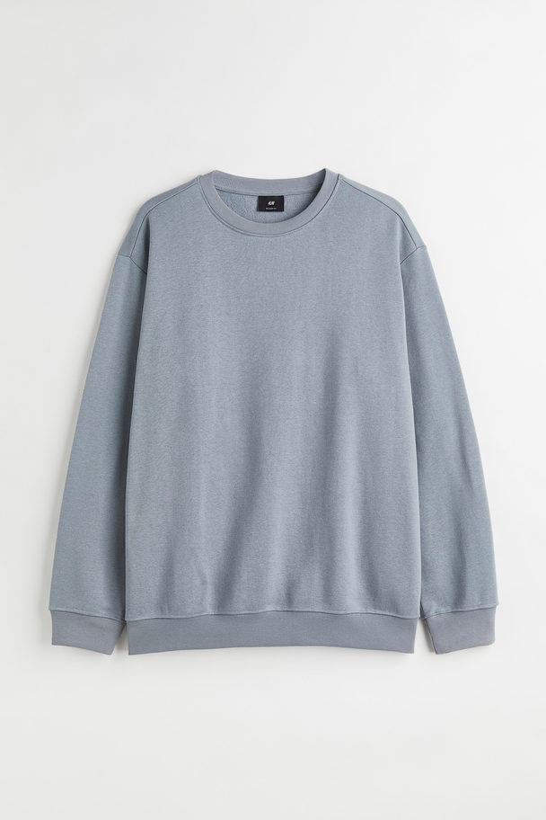 H&M Loose Fit Sweatshirt Stone Grey