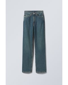 Rowe Extra High Straight Jeans Greencast