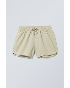 Hellbraune Badeshorts "Tan" mit Strukturmuster Helles Dusty Mole