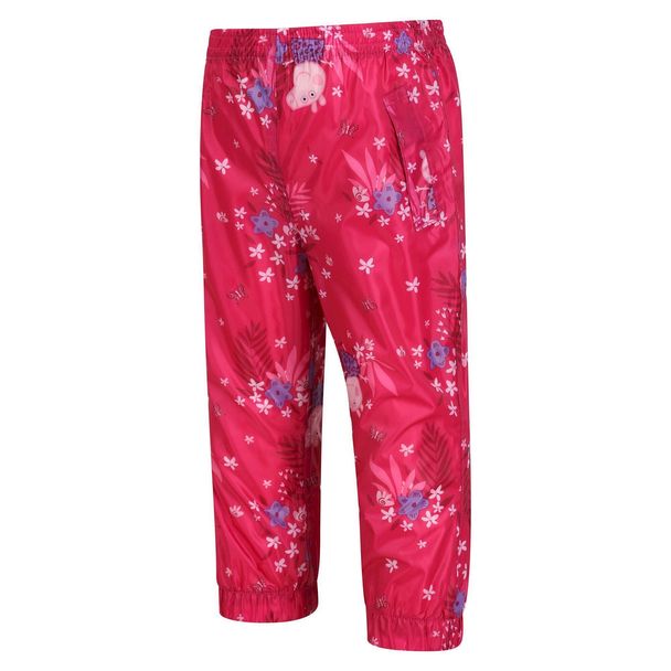 Regatta Regatta Childrens/kids Pack It Floral Peppa Pig Waterproof Over Trousers