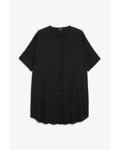 Oversized Shirt Dress Black Magic