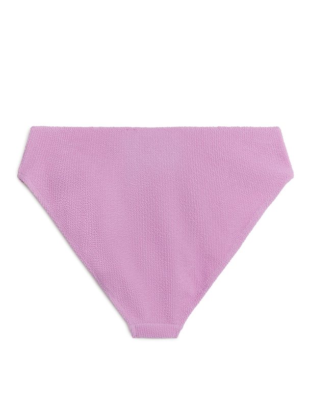 ARKET Crinkle-Bikinihose mit mittelhohem Bund Rosa