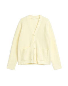 V-neck Cardigan Light Yellow