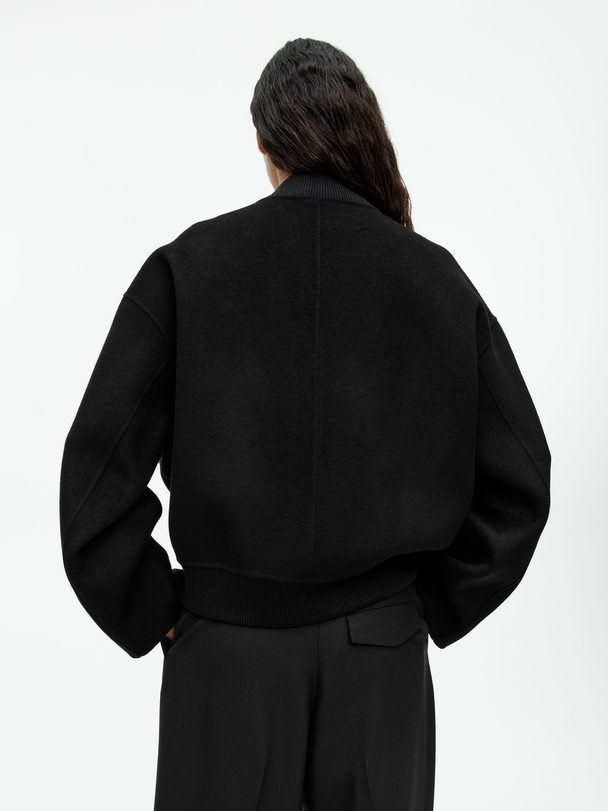 ARKET Unlined Wool Jacket Black