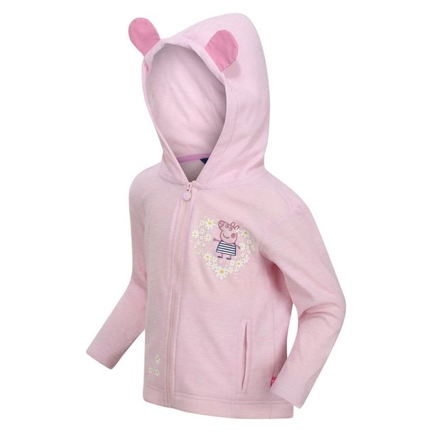 Regatta Regatta Childrens/kids Peppa Pig Floral Fleece Full Zip Hoodie