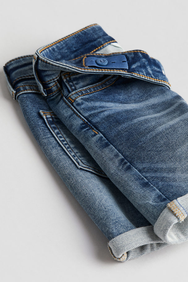 H&M Jeansshorts Mörk Denimblå