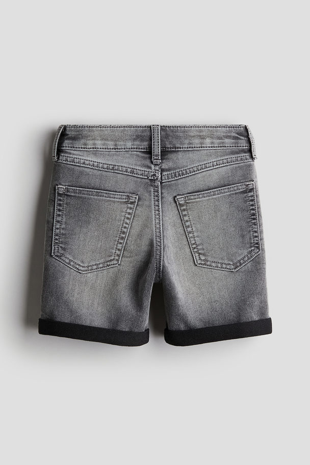 H&M Denim Shorts Denim Grey