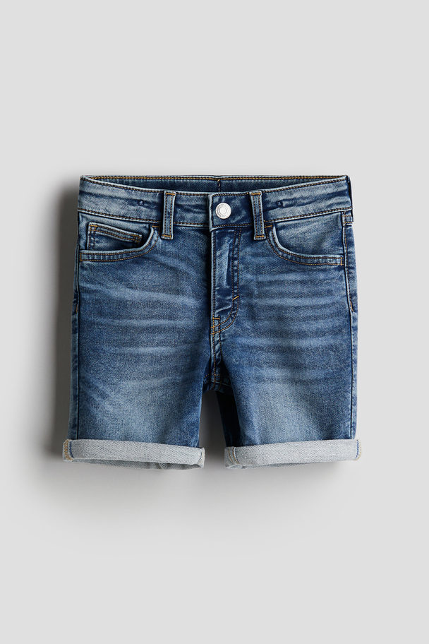 H&M Jeansshorts Dunkles Denimblau