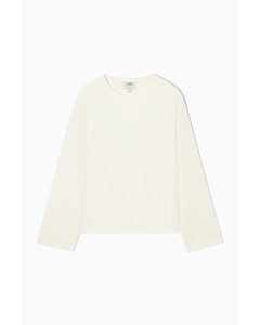 Relaxed-fit Mid-weight Long-sleeved T-shirt Cream