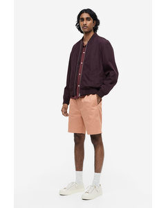 Regular Fit Cotton Shorts Salmon Pink