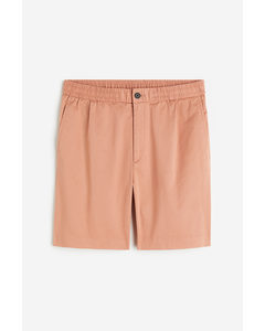 Regular Fit Cotton Shorts Salmon Pink
