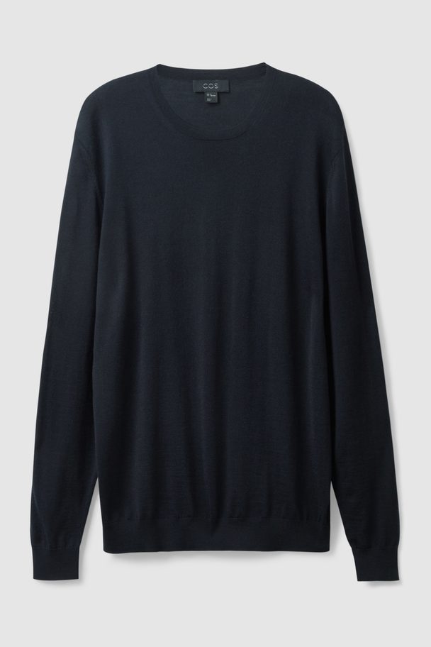 COS Regular-fit Sweater Dark Navy